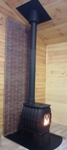 печь БАХТА под КЛЮЧ (+дымоход ПРЯМОЙ, огнезащита, монтаж, доставка)