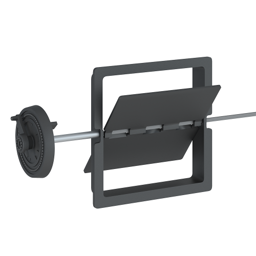 Задвижка дымохода Везувий поворотная 2727П 300*300