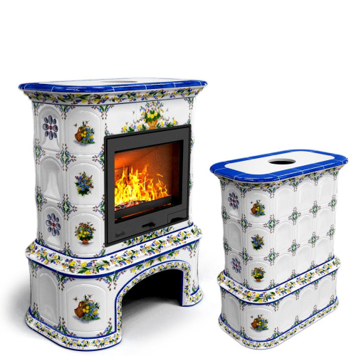 КимрПечь Прованс с дровником центральный Луг (топка: Ладья-700)