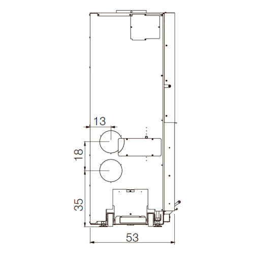 Топка Edilkamin WINDO 90 N BIANCO (футеровка белого цвета)	