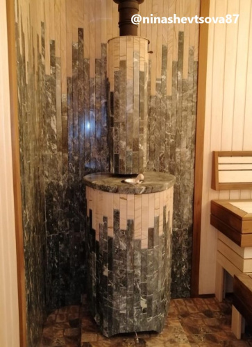 Печь для бани Ферингер Ламель Макси Змеевик+Окаменевшее дерево до 38 м3 (серия ПФ)